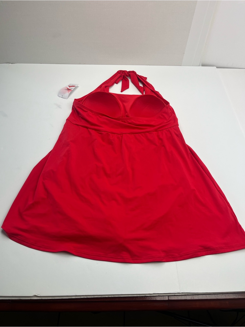 Lands’ End Red Halter Swimdress Womens Size Large US 14 - 16 One Piece NEW - Picture 12 of 12